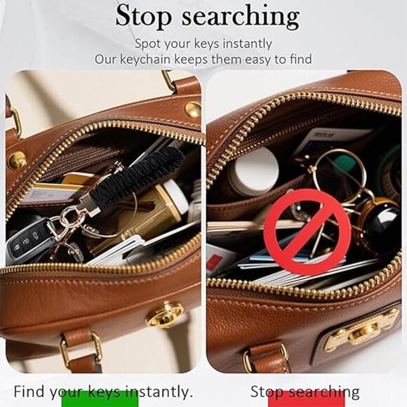 Stretchy Key Chain with D Ring - Picture 4 of 7